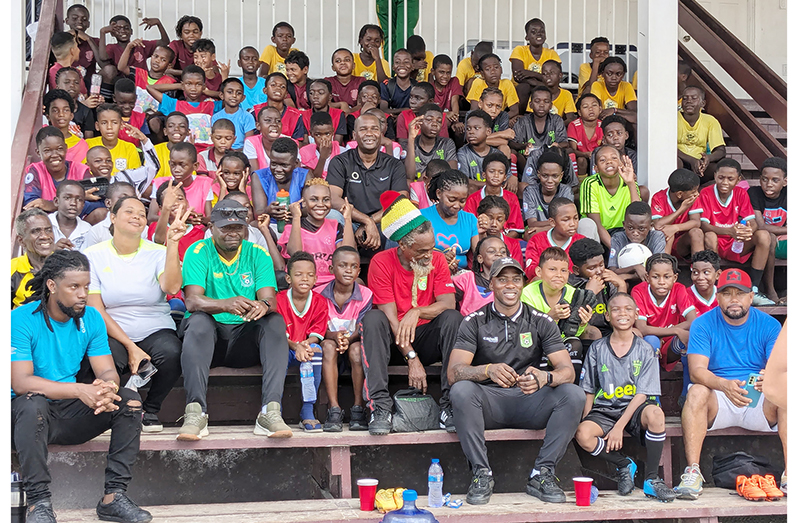 Participants of the Guyana Football Federation (GFF) and Guyana Beverages Inc. (GBI)- sponsored Kool Kidz Summer Festival