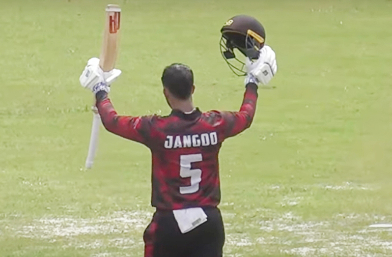 Amir Jangoo’s 111 contained 10 fours and two sixes.