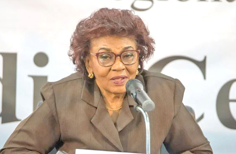 GECOM Chairperson, Justice (Ret’d) Claudette Singh