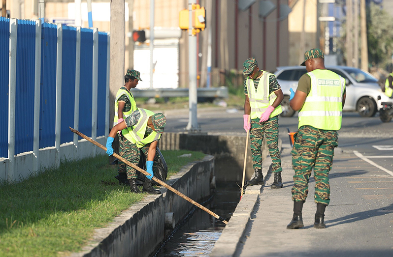 Several teams, led by government ministers and other officials, participated in clean-up exercises around the country on Saturday