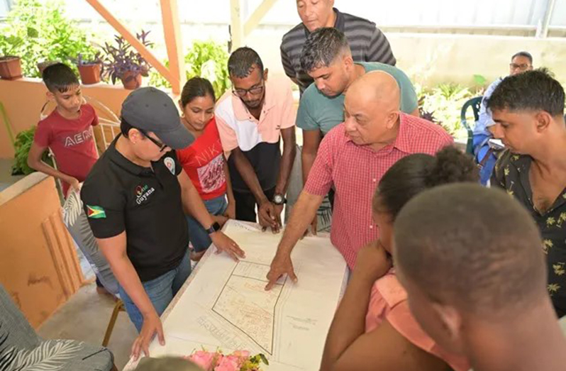 On Saturday, Minister within the Ministry of Housing and Water Susan Rodrigues held a consultation meeting with villagers at a residence in Non-Pariel, ECD