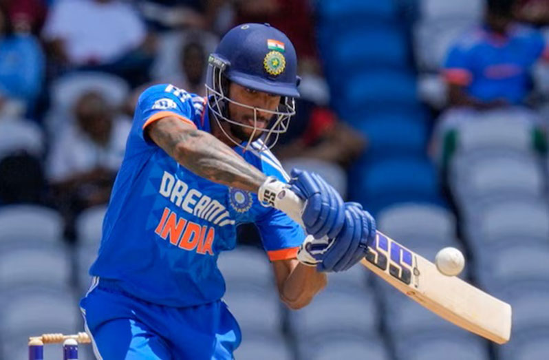 Tilak Varma made his T20 international debut against West Indies in 2023