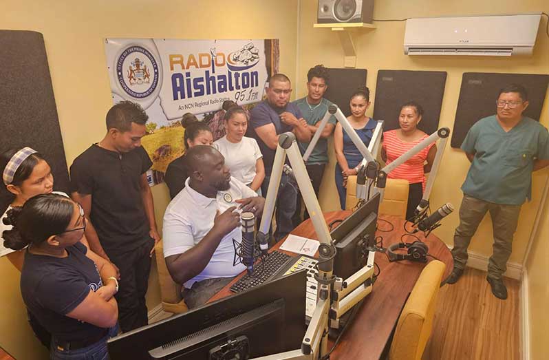 The Media and Communication Academy, established by the Department of Information and Public Affairs in the Office of the Prime Minister, is committed to empowering the next generation of media workers throughout Guyana. Over the past weeks, the academy has been on the move, delivering impactful radio broadcast training to participants in hinterland regions, including Lethem and Aishalton in Region Nine and Mabaruma in Region One. Hinterland training continues through the rest of November. (OPM photos)