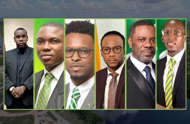 Regional Chairman, Deron Adams, supported by Vice Chairman Mark Goring, Members of Parliament Devin Sears and Jermaine Figueira, Mayor Sharma Raheem Solomon and Deputy Mayor, Dominique Blair