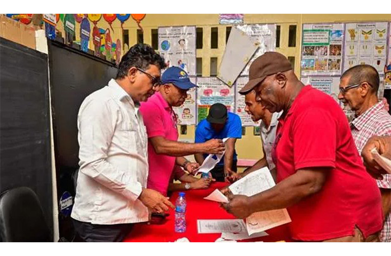 Attorney General and Minister of Legal Affairs, Mohabir Anil Nandlall, SC, engages residents