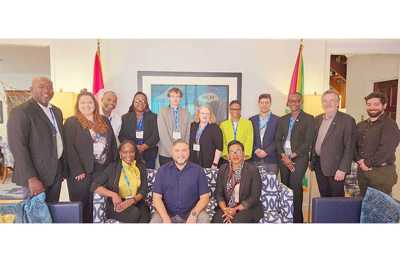 High Commissioner Sigouin with members of the delegation that visited Guyana (High Commission of Canada photo)