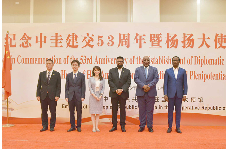 President Dr. Irfaan Ali and Chinese Ambassador to Guyana, Yang Yang reflected on the dynamic relationship that their nations have developed over the past 53 years