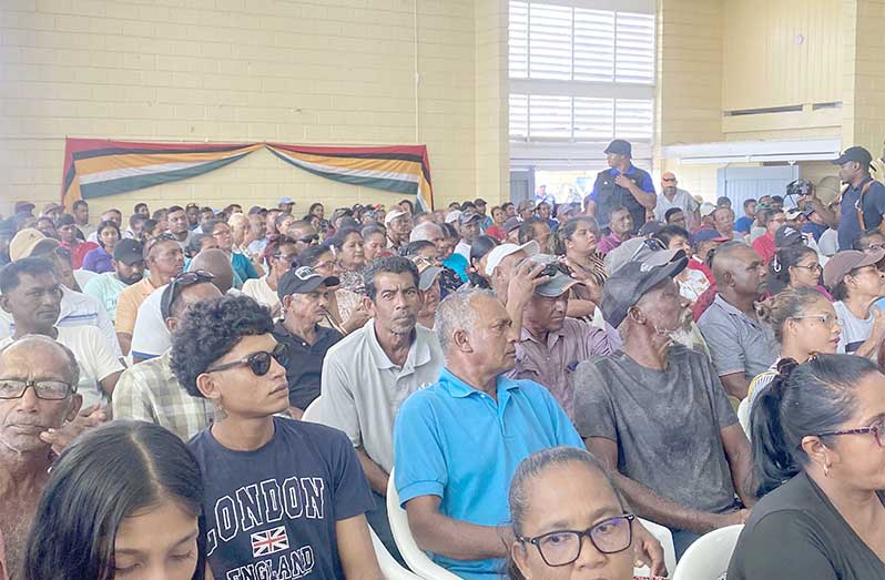 Farmers who attended the meeting 