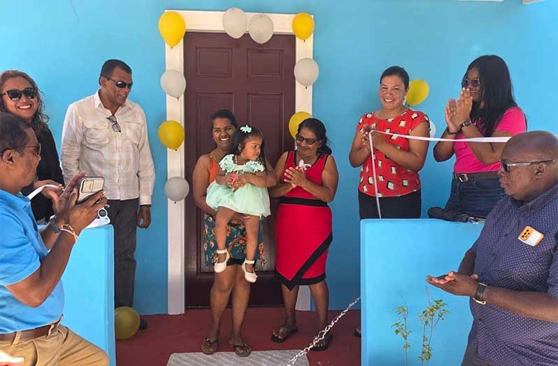 After years of living in a dilapidated and unsafe structure, Kuntie Kissoon has now been handed the keys to a brand-new home