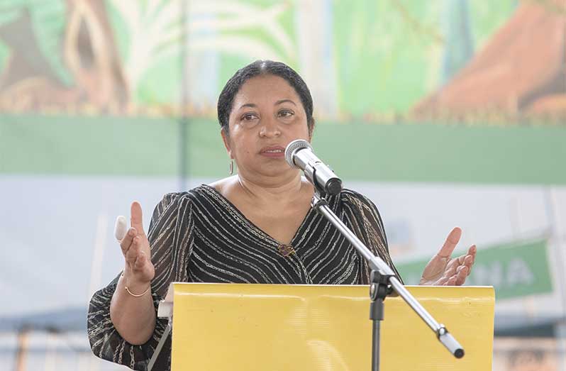 Delivering the opening address, Vice-Chancellor Professor Paloma Mohamed-Martin described the University of Guyana’s Money Week as “the comeback of a very significant but simple programme.” (Delano Williams photo)
