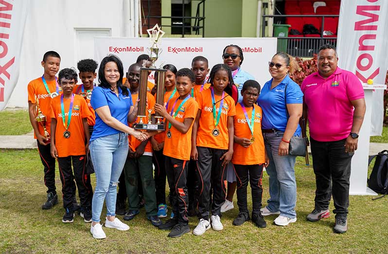CHAMPIONS! Grove Primary celebrate as Demerara zone champions of Future Warriors Tapeball for Primary Schools