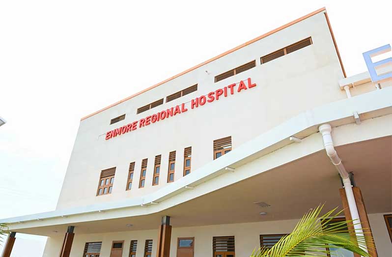 The Enmore Regional Hospital is equipped with 75 in-patient beds, a modern accident and emergency unit operating on 24-hour basis and several operating theatres for emergency and elective surgeries (Ministry of Health photo)