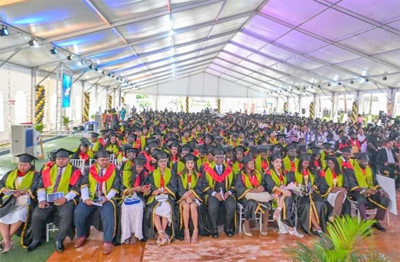 Some of the graduates at the GOAL graduation ceremony this year