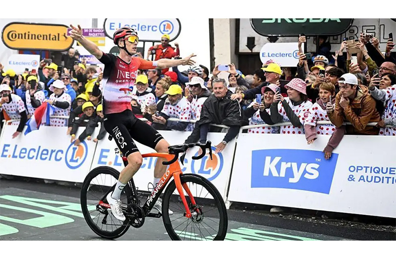 Thymen Arensman has competed in the Giro d'Italia and Vuelta a Espana nine times but this is his first Tour de France