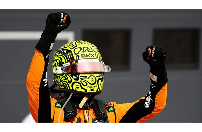 Lando Norris scored McLaren's 200th victory