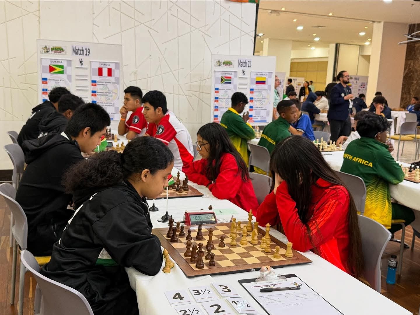 Guyana U-16 Chess Team returns from Colombia after a creditable performance