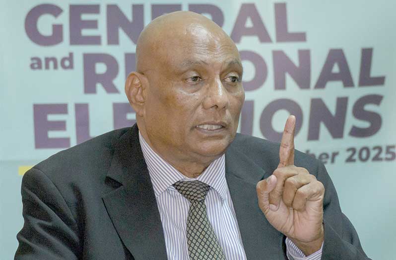 Chief Elections Officer Vishnu Persaud