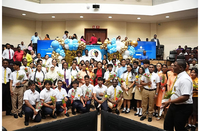 Some of the top performing 2025 CSEC students