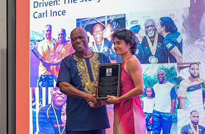 Carl Ince (left) and Nicolette Fernandes were among the inductees