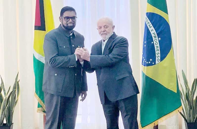 President Dr. Irfaan Ali and President of Brazil, Luiz Inácio ‘Lula’ da Silva