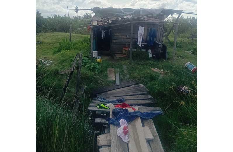The house that was ransacked and valuables stolen