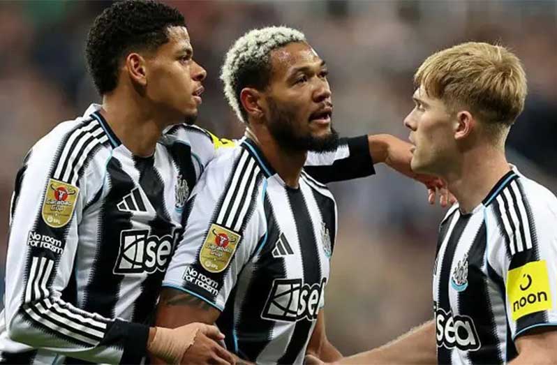 Joelinton last scored for Newcastle at Manchester United in December 2024