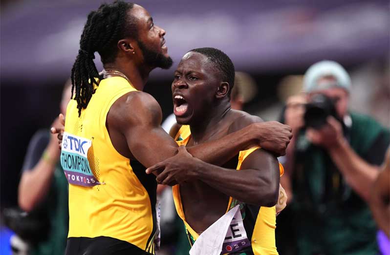 Seville shocks Thompson, Lyles to win 100 metres gold