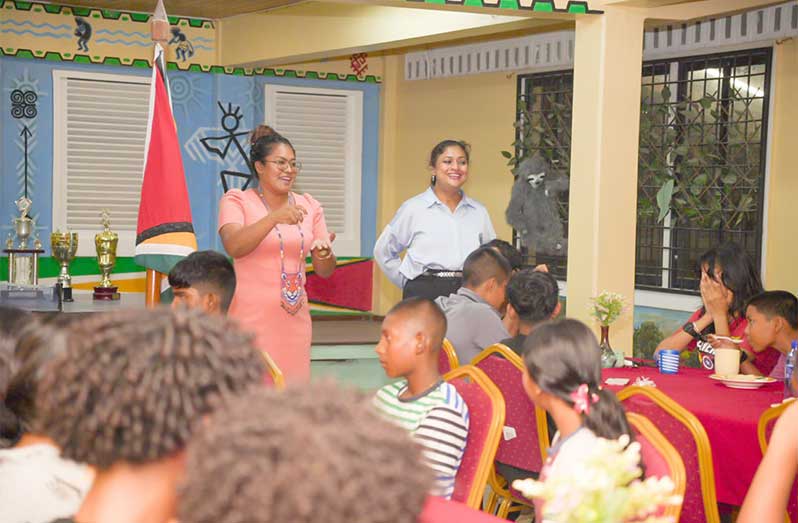 Minister of Local Government and Regional Development, Priya Manickchand, on Tuesday evening, formally introduced the newly sworn-in Minister of Amerindian Affairs, Sarah Browne, to students residing in the hinterland dormitories at Liliendaal