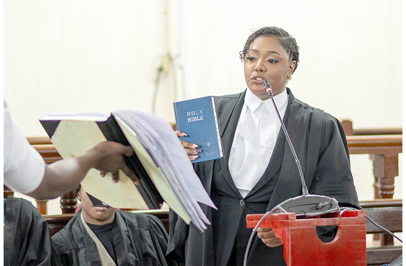 ‘Promising’ attorney admitted to Guyana Bar