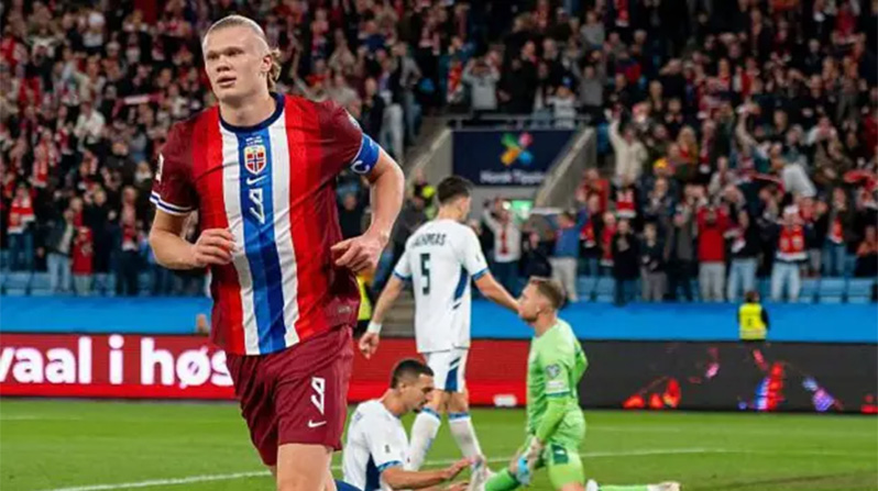 Erling Haaland made his Norway debut in 2019
