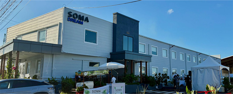 The newly-opened and modern SOMA Hotel and Restaurant