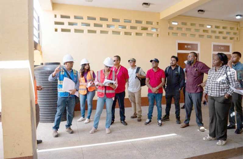 School2 Minister Parag and team visited the site of the North-West Secondary School on Sunday last