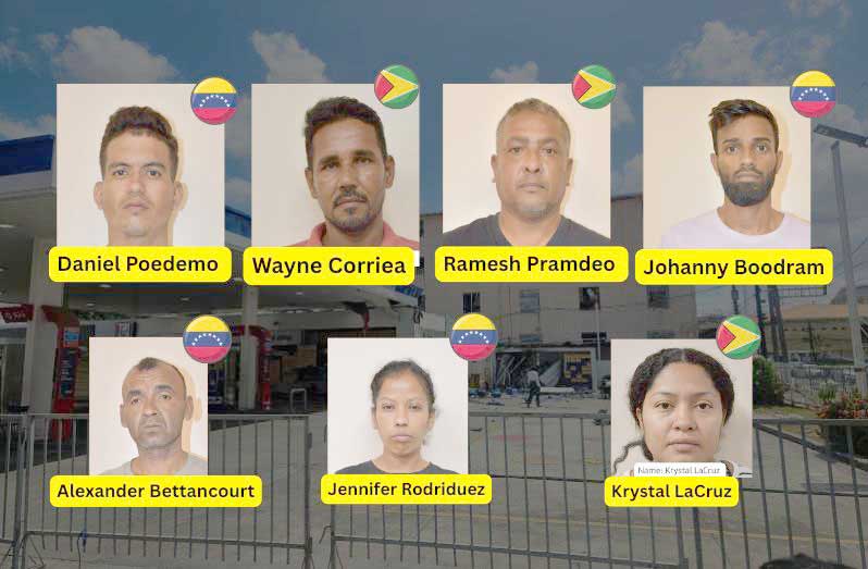 The seven persons charged with terrorism