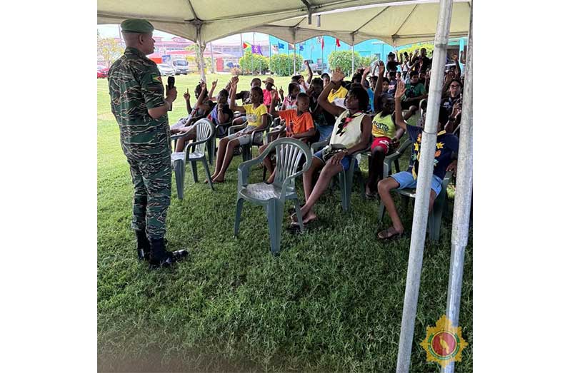 GDF engages youths at 116th anniversary scouting camp - Guyana Chronicle