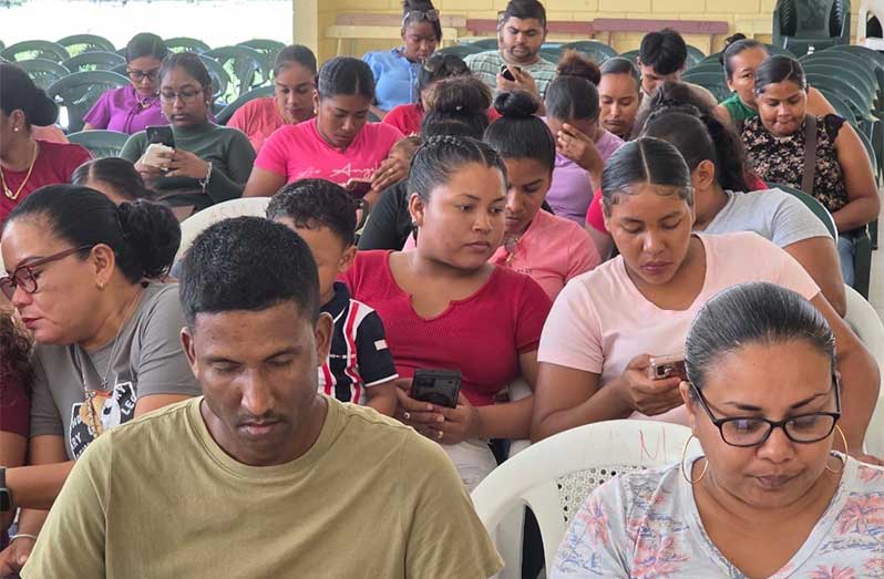 Scores of people turned up at the Anna Regina Secondary School to learn about the GOAL scholarships