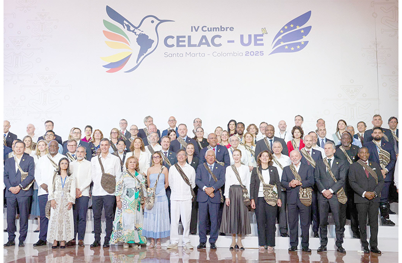 PM Phillips and other leaders at the Fourth European Union – Community of Latin American and Caribbean States (EU‑CELAC) Summit currently underway in Santa Marta, Colombia