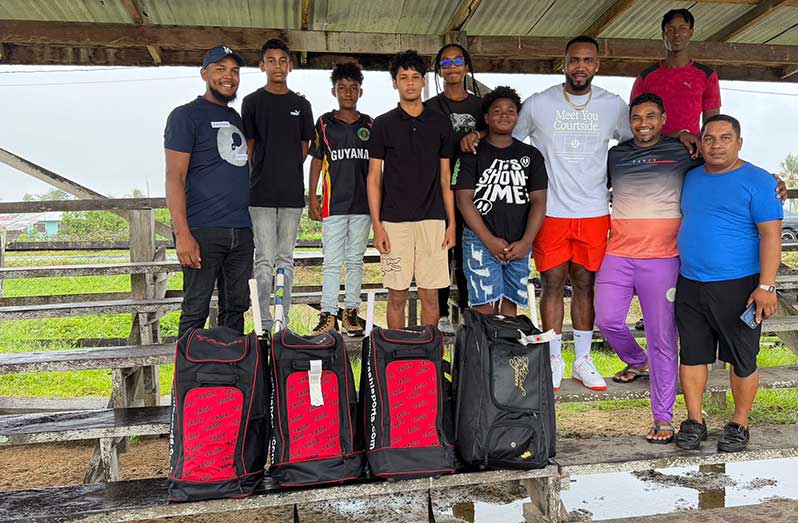 Dilon Heyliger gives back to young cricketers in South Essequibo