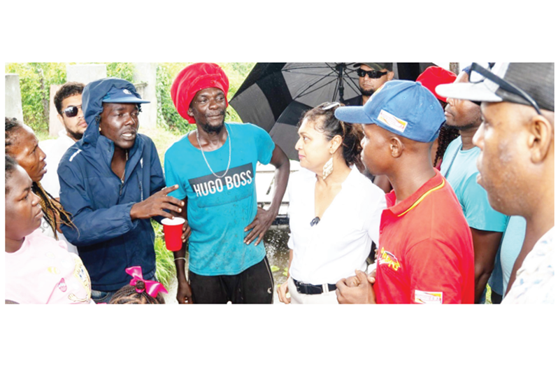 Minister of Local Government and Regional Development, Priya Manickchand, on Friday visited Bare Root on the East Coast of Demerara