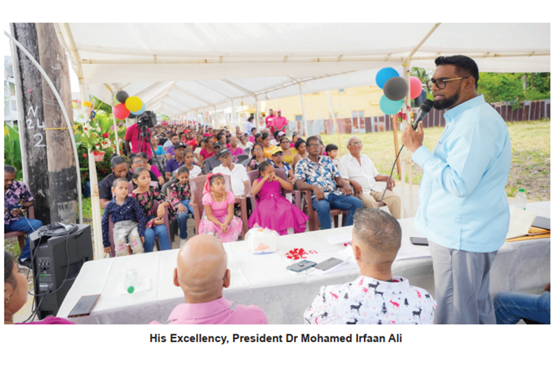 President Ali outlines major development push for Wakenaam, during Region Three outreach