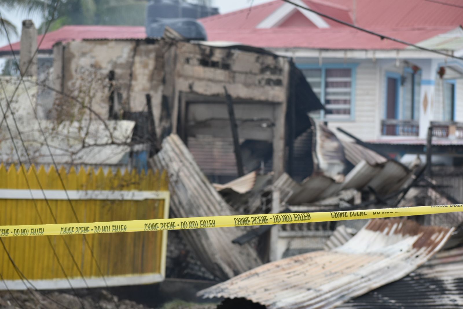 The aftermath of the fire that destroyed the 401 Furniture Store warehouse. (Sachin Persaud photos)
