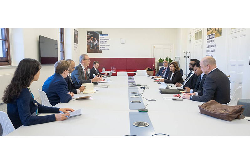 President Ali discusses infrastructural projects with UK Export Finance CEO