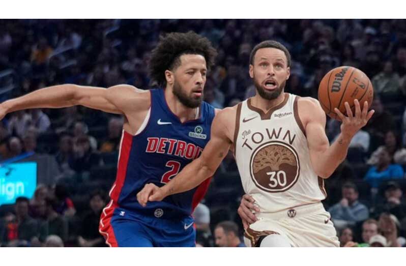Cade Cunningham helps Pistons stave off Warriors' rally - Guyana ...