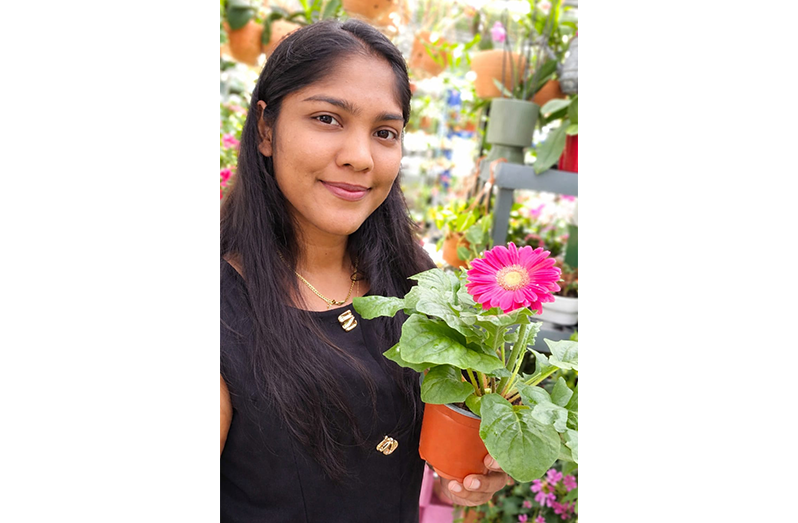 Rebekah Shivlall, the owner of The Little Plant Shop