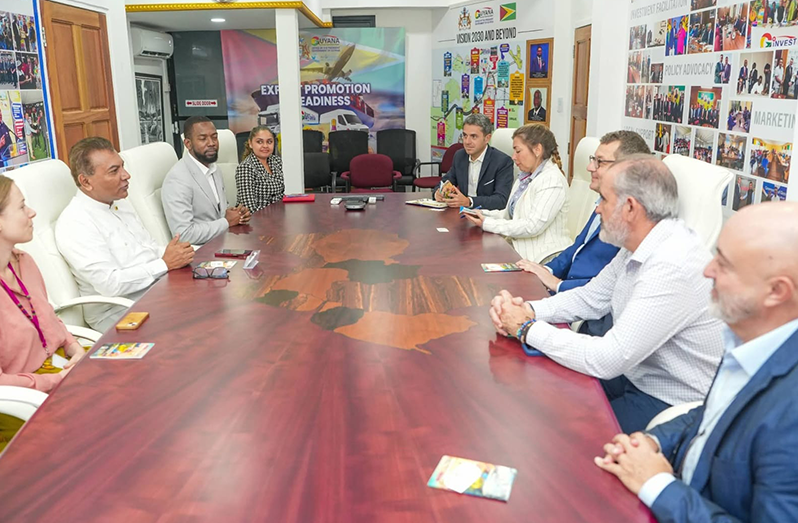 Chief Investment Officer and Member of Parliament, Peter R. Ramsaroop and his team meeting with representatives of Zetes and EllaLink