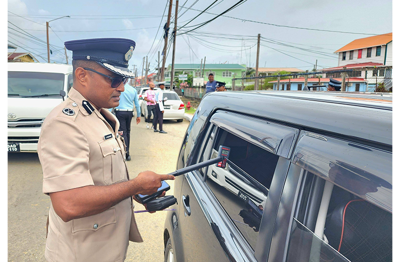 Police continue tint crackdown; drivers warned to comply - Guyana Chronicle