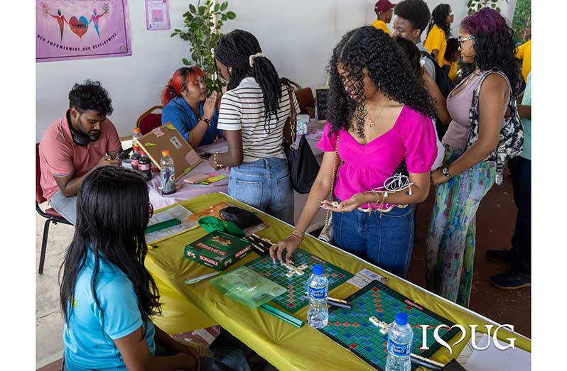 New and continuing students during the University of Guyana’s official opening ceremony at the Turkeyen Campus on Friday