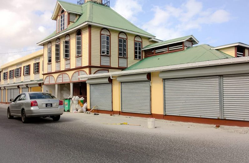 Repair works have again been halted at the Kitty Market.