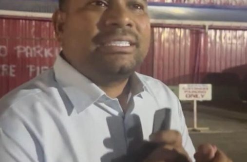 Azruddin Mohamed after being detained last evening