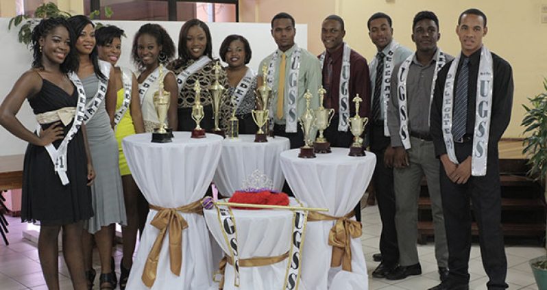 The delegates of the Mr. & Mrs. UGSS pageant at the official launch yesterday