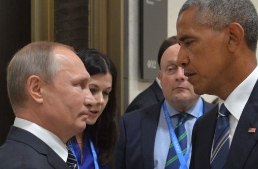 Russian President Vladimir Putin meets with his US counterpart Barack Obama on the sidelines of the G20 Leaders Summit in Hangzhou on September 5.